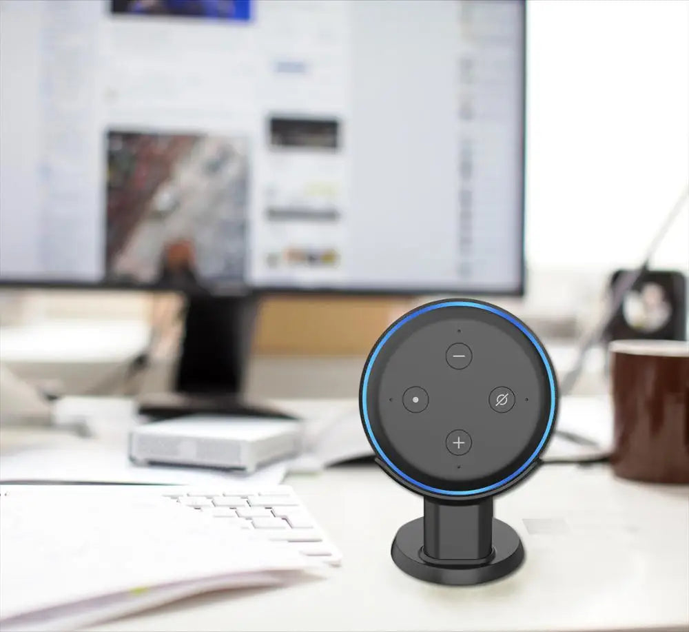 Desktop Table Holder Pedestal for Alexa Echo Dot 3Rd Generation Space Saving Stand Bracket Voice Assistants Accessory
