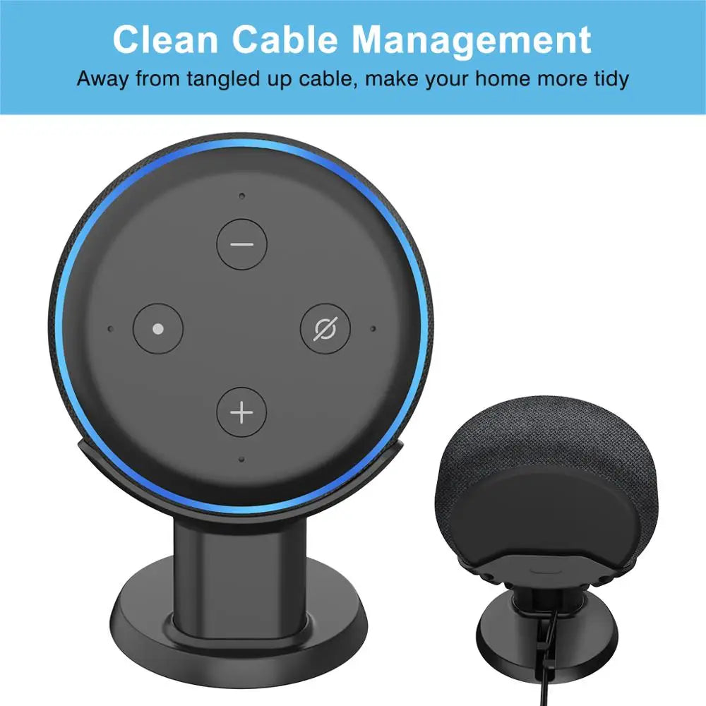 Desktop Table Holder Pedestal for Alexa Echo Dot 3Rd Generation Space Saving Stand Bracket Voice Assistants Accessory