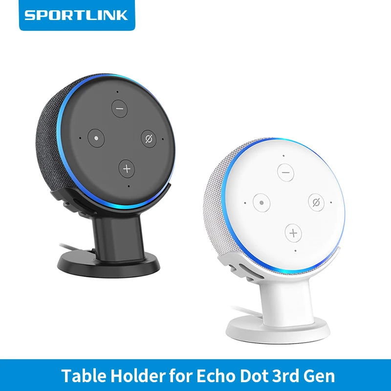 Desktop Table Holder Pedestal for Alexa Echo Dot 3Rd Generation Space Saving Stand Bracket Voice Assistants Accessory