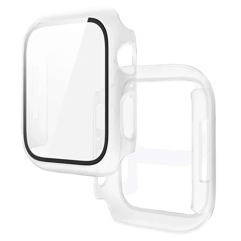 Tempered Glass+Cover for Apple Watch 9 8 7 45Mm 41Mm PC Bumper Screen Protector Case Iwatch Series 7 6 5 4 SE2 44Mm 40Mm 42Mm 38