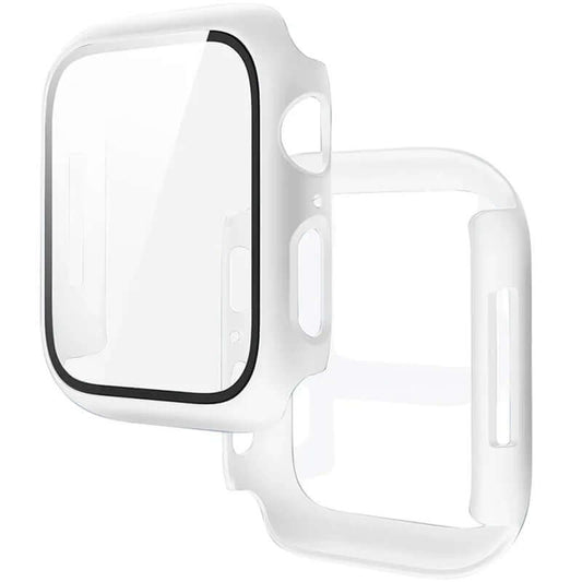 Tempered Glass+Cover for Apple Watch 9 8 7 45Mm 41Mm PC Bumper Screen Protector Case Iwatch Series 7 6 5 4 SE2 44Mm 40Mm 42Mm 38