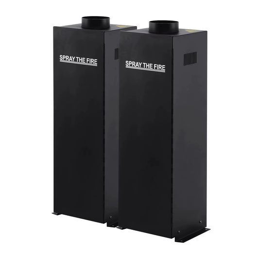 1Pc/2Pcs 200W DMX512 Flame Thrower Effect Fire Spray Stage Machine Party Projector US for Stage Show Christmas Party Wedding