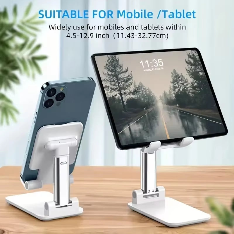 Foldable Mobile Phone Holder Stand Tablet Desk Mount Table Flexible Adjustable Desktop Live Lazy Bracket Support for All Phones