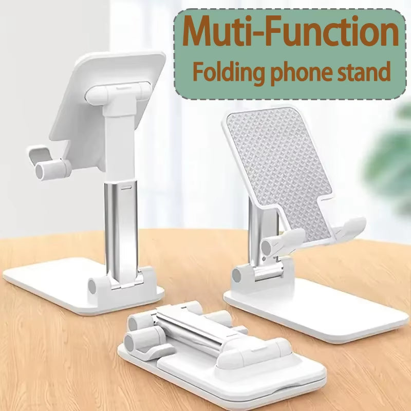 Foldable Mobile Phone Holder Stand Tablet Desk Mount Table Flexible Adjustable Desktop Live Lazy Bracket Support for All Phones