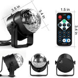 LED Crystal Color Magic Ball Lights Rotating RGB LED Stage Light Bulb Lamp for Ktv Bar Disco Party DJ Christmas Effect Decro