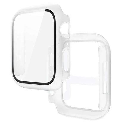 Tempered Glass+Cover for Apple Watch 9 8 7 45Mm 41Mm PC Bumper Screen Protector Case Iwatch Series 7 6 5 4 SE2 44Mm 40Mm 42Mm 38