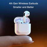 Mini Pro 4 Earphone TWS Wireless Headphones Bluetooth-Compatible 5.0 Waterproof Headset with Mic for Xiaomi Iphone Earbuds