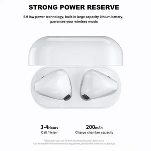 Mini Pro 4 Earphone TWS Wireless Headphones Bluetooth-Compatible 5.0 Waterproof Headset with Mic for Xiaomi Iphone Earbuds