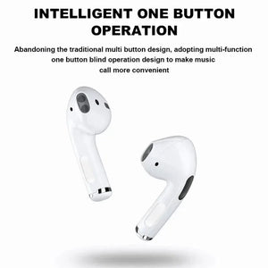 Mini Pro 4 Earphone TWS Wireless Headphones Bluetooth-Compatible 5.0 Waterproof Headset with Mic for Xiaomi Iphone Earbuds