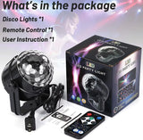 LED Crystal Color Magic Ball Lights Rotating RGB LED Stage Light Bulb Lamp for Ktv Bar Disco Party DJ Christmas Effect Decro