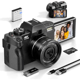 Compact Digital Photography Camera 4K WIFI Web Cam Vintage Vlog Video Recorder Youtube 48MP Camcorder 16X Digital Zoom Camera