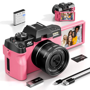 Compact Digital Photography Camera 4K WIFI Web Cam Vintage Vlog Video Recorder Youtube 48MP Camcorder 16X Digital Zoom Camera