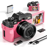 Compact Digital Photography Camera 4K WIFI Web Cam Vintage Vlog Video Recorder Youtube 48MP Camcorder 16X Digital Zoom Camera